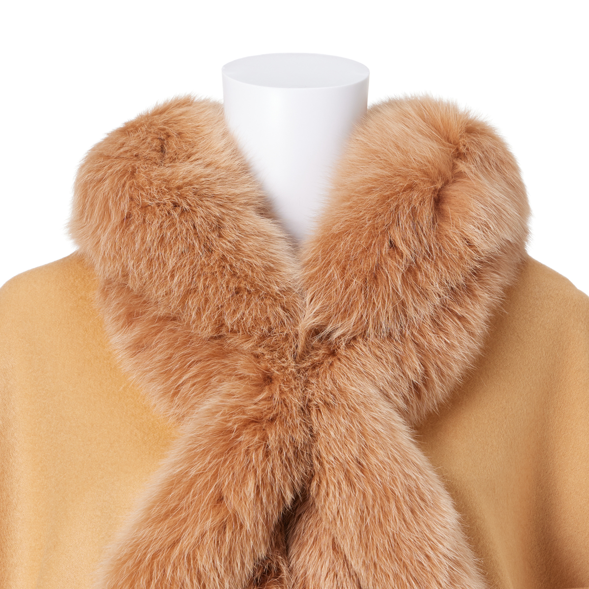 カシミヤ100％ 毛皮 フォックスケープ(ベスト付き) | かぜとゆき