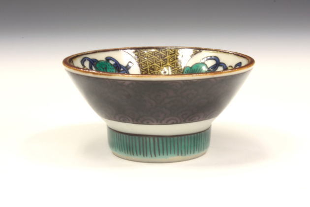 柳瀬美術店 / 初代徳田八十吉「酒盃（寿老人）」共箱[TOKUDA Yasokichi