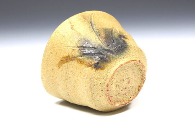 柳瀬美術店 / 林 恭助「黄瀬戸ぐい呑」共箱[HAYASHI Kyosuke]Sake cup