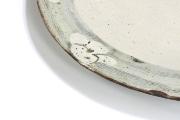 柳瀬美術店 / バーナード・リーチ「梅文皿」共箱[Bernard Leach]Plate