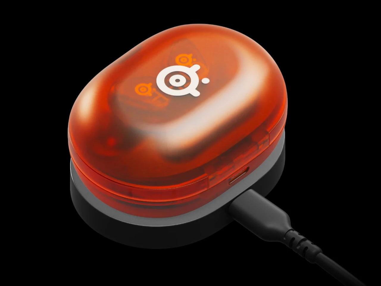 Arctis GameBuds Glorange hone irresistible translucent orange glow