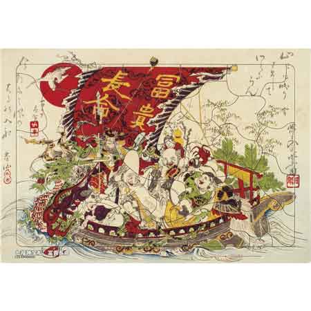 いきいきパズル 七福神宝船 冨貴長命【通販限定】 / ジグソーパズル