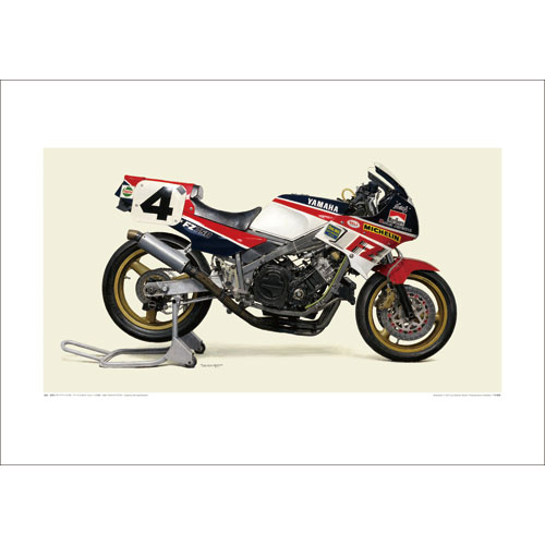 1986 YAMAHA FZ750 Racer A2ポスター | ヤマハ発動機グループ ワイズギア