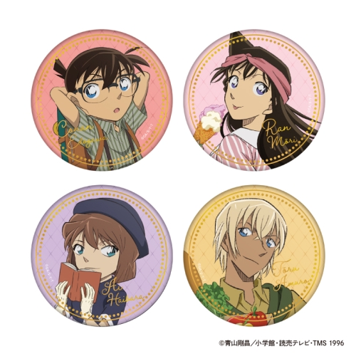 名探偵コナン ちょいデカ箔押し缶バッジ weekend holiday│あそび