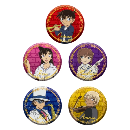名探偵コナン トレーディング箔押し缶バッジ 音楽2025│あそびファクトリー