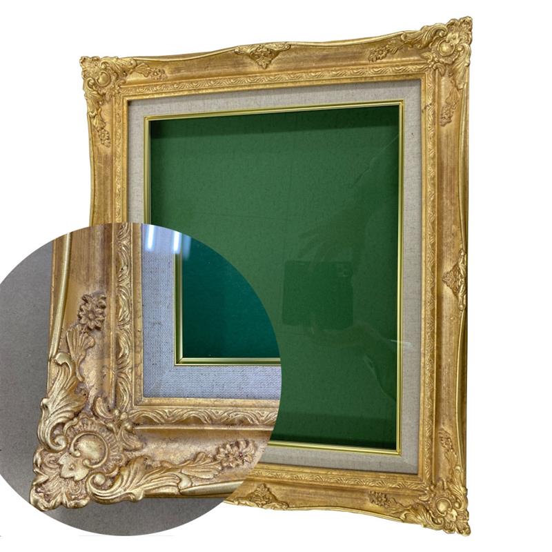 油彩額 9232N F4 ゴールド ガラス付 | ゆめ画材