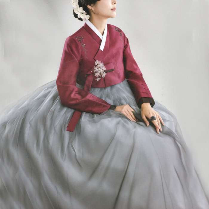 オーダーメイドチマチョゴリ・化繊・チマチョゴリ・25n-147 女性化繊