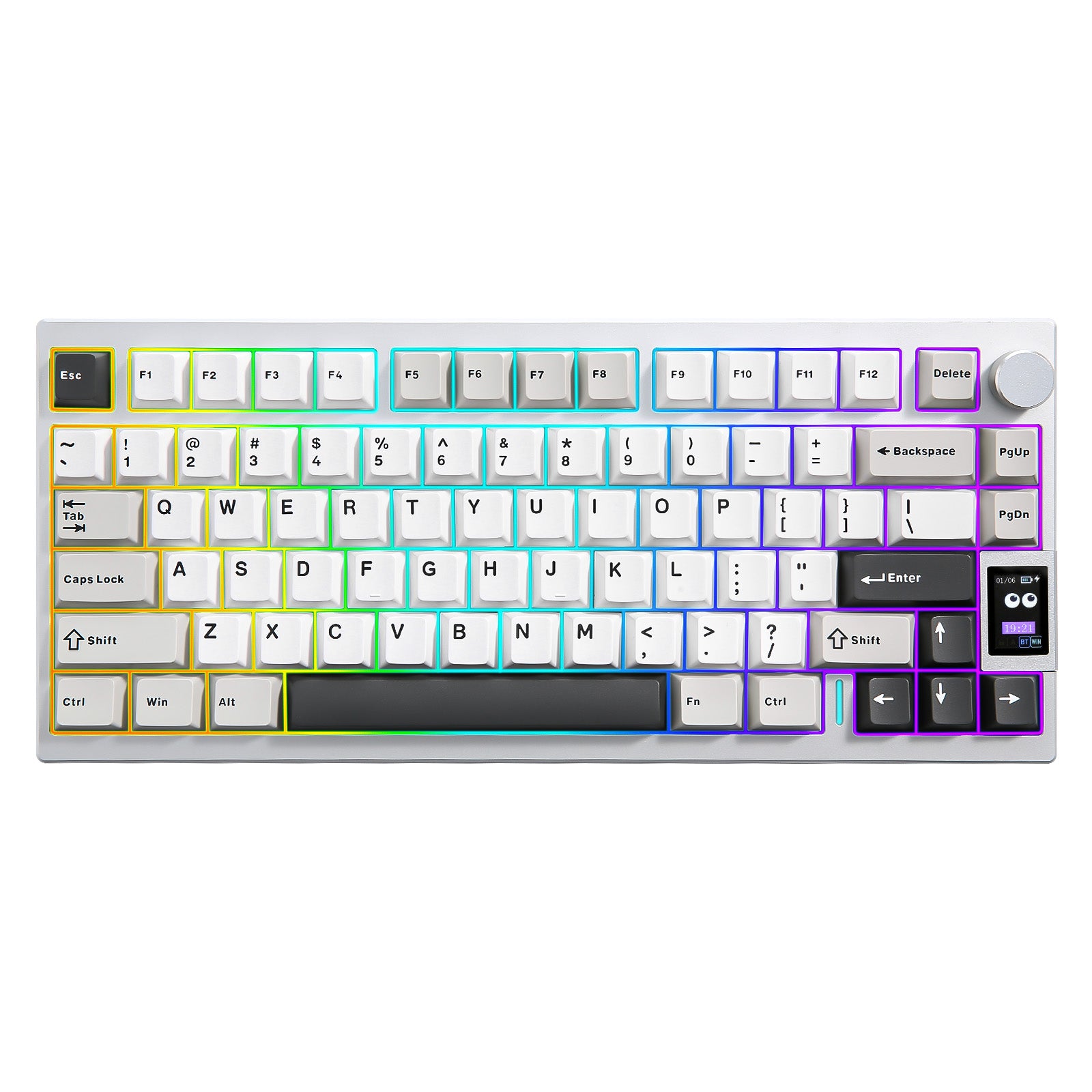 YUNZII AL80 QMK/VIA Aluminum LCD Mechanical Keyboard – YUNZII KEYBOARD