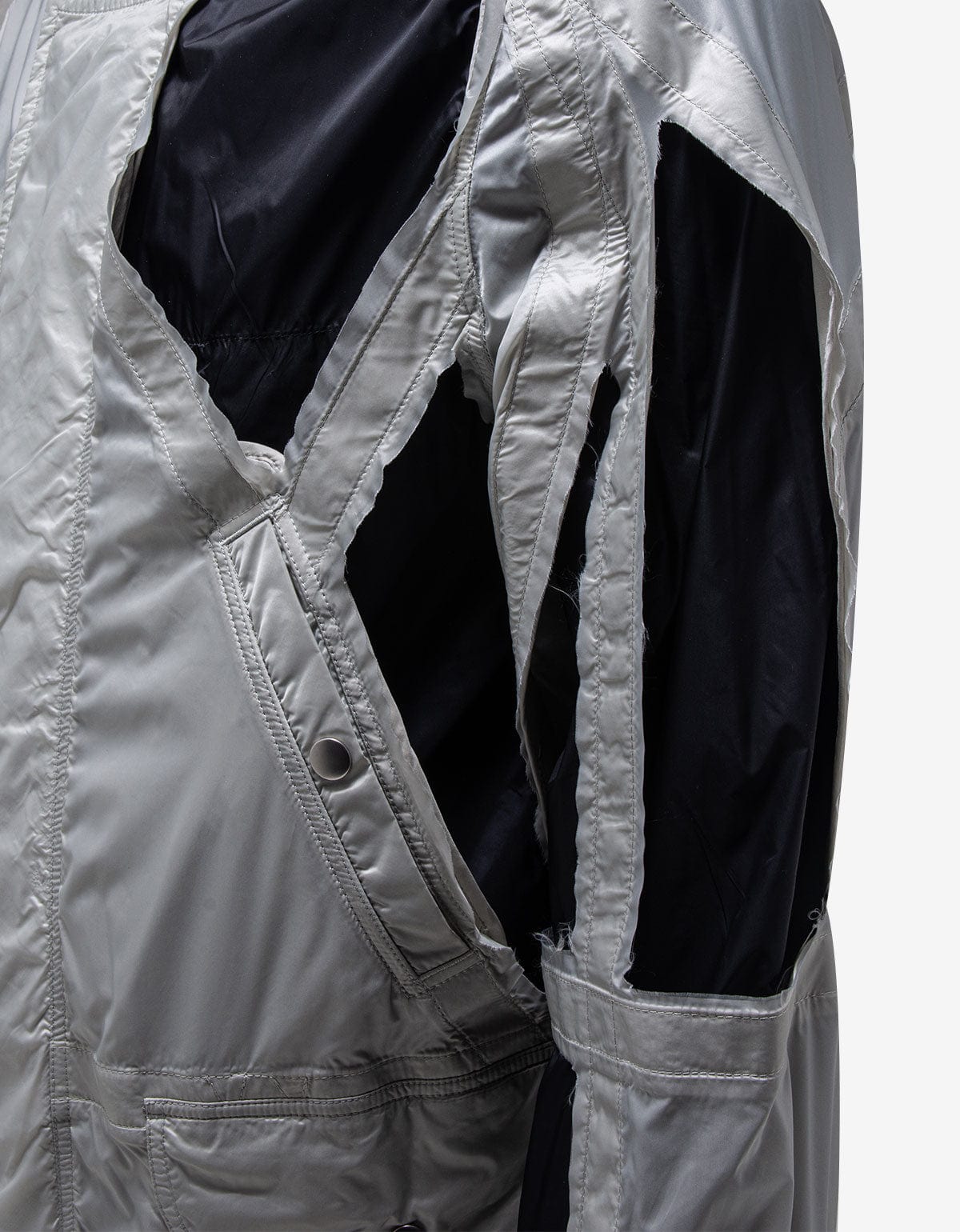 Rick Owens Grey Cut-Out Rod Jacket - circa SS19 – Zoo Fashions