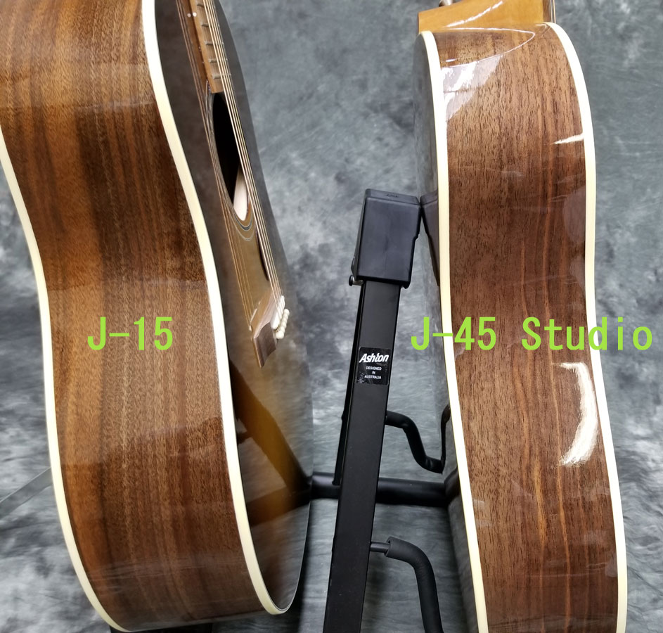 Gibson Acoustic J-15 vs J-45 Studio | イシバシ楽器スタッフブログ