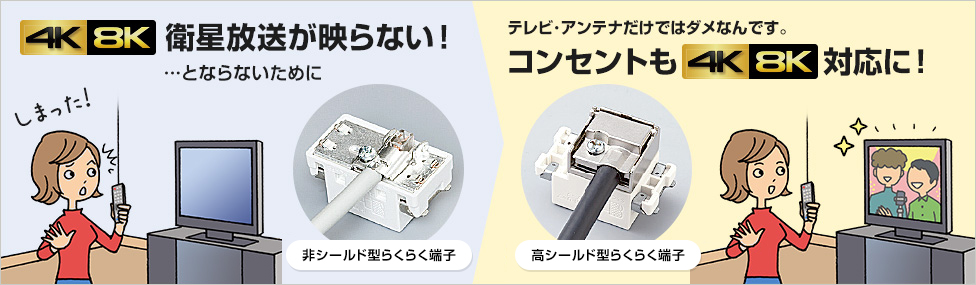 4K・8K衛星放送を視聴するための準備 | テレビコンセント・分配器（4K