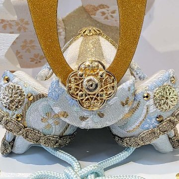 五月人形 コンパクト リュウコドウ （龍虎堂）白藍兜飾りセット 2-551