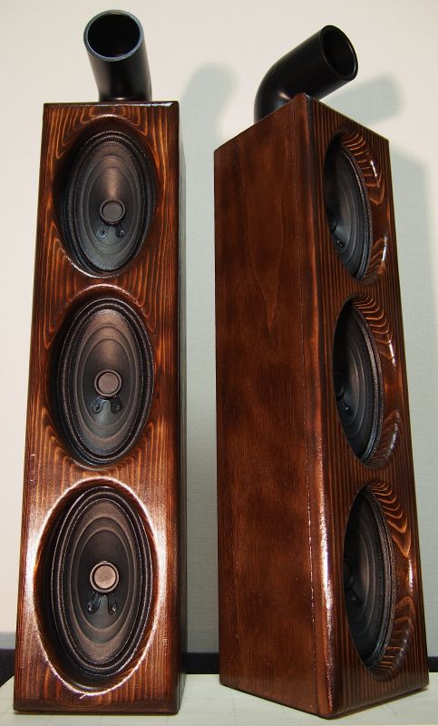 楕円2Way3発バーティカルツインバスレフ型自作スピーカー | 雷鳴