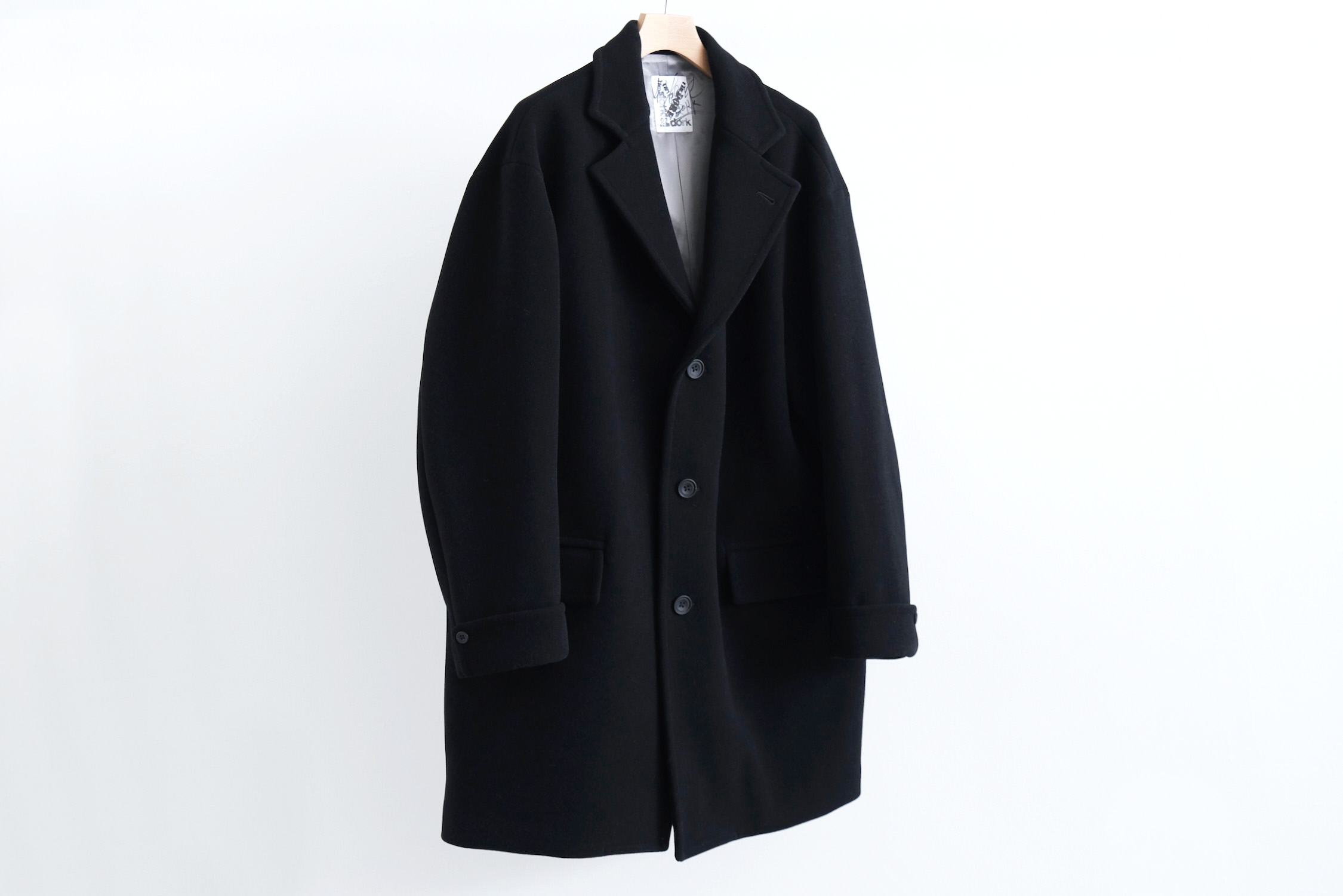 TASMANIA WOOL DOUBLE MELTON TAILOR BOX COAT - WUNDER