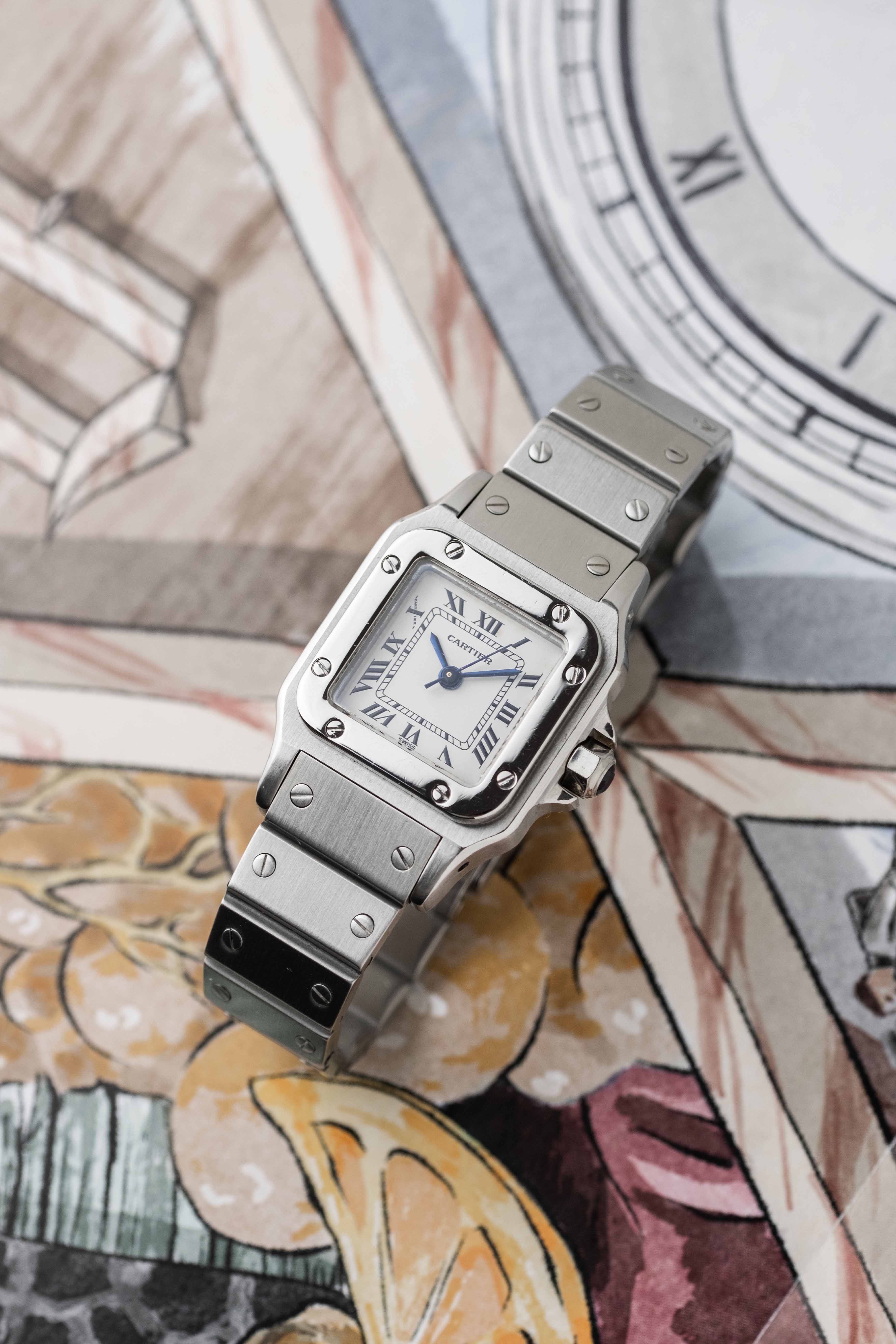 Cartier Santos Carrée Ladies 'Steel' Ref. 0901 1980's | Vintage