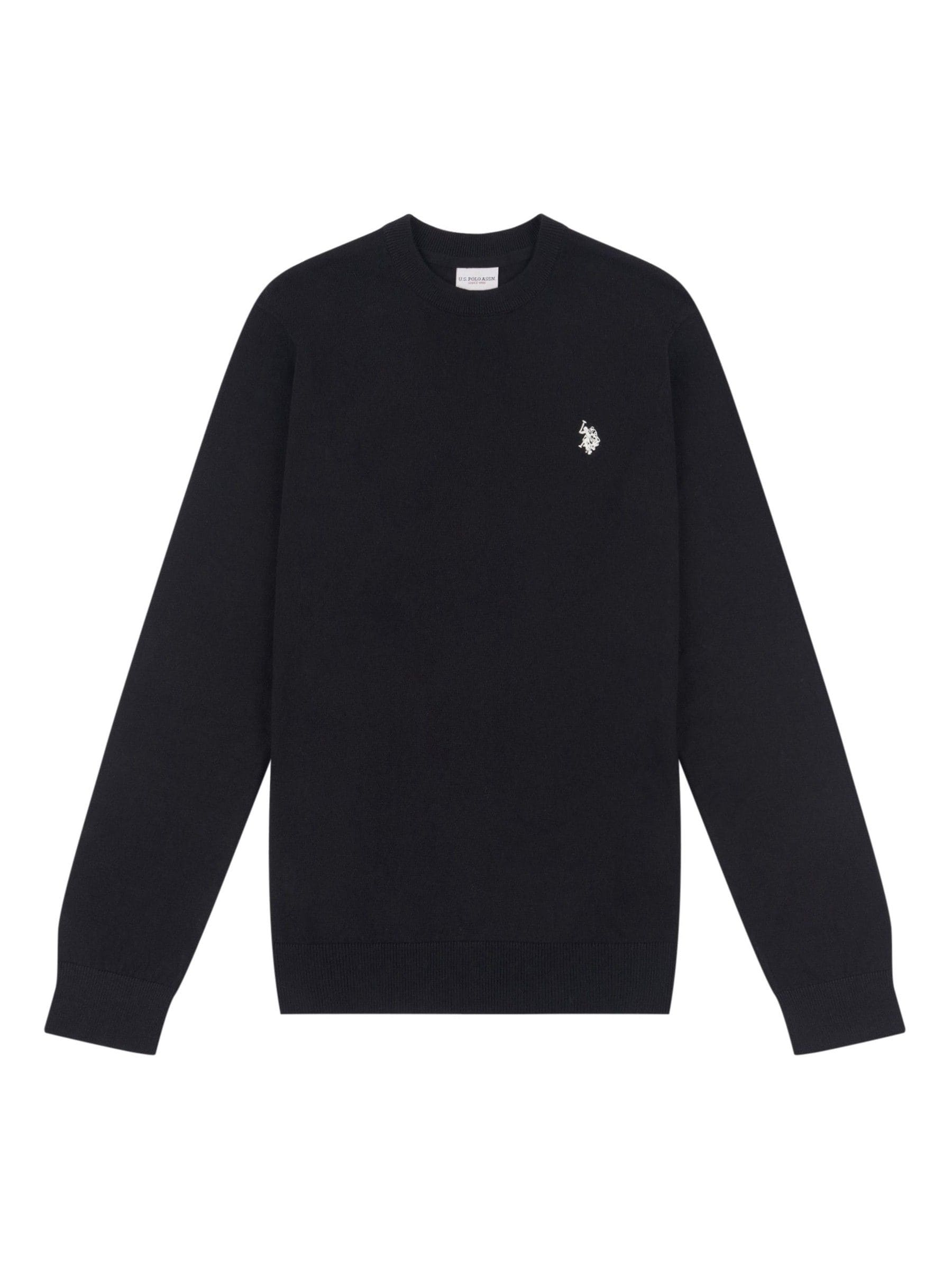 Buy U.S. Polo Assn. Black Mens Cotton Crew Neck Jumper from Next USA