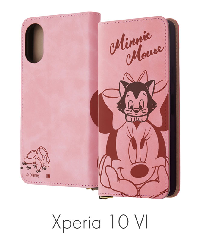 Xperia 10 VI / ディズニー / 手帳型レザーケース Raffine / 驚く