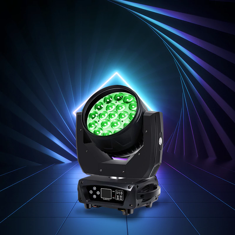MH-3B 19*12W RGBW 4IN1 LED Wash Zoom Moving Head Light - Guangzhou