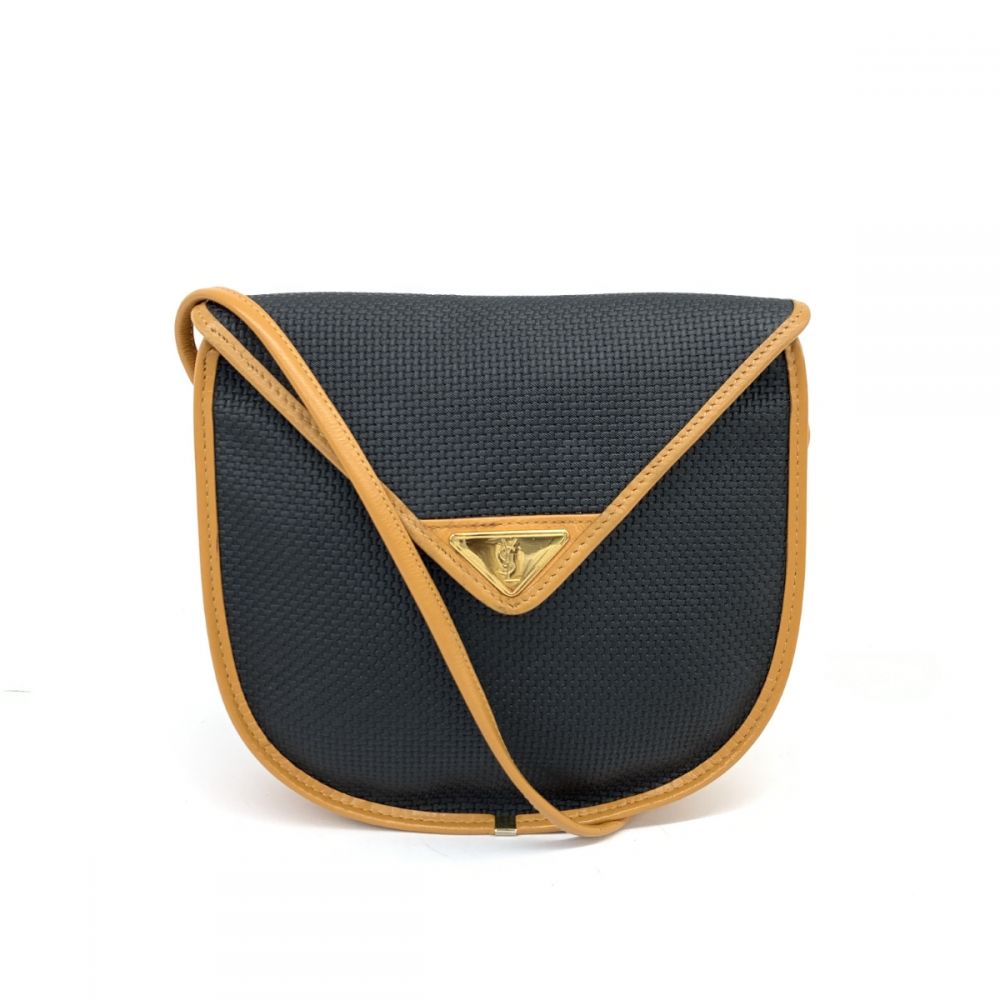 イヴサンローラン/ショルダーバッグ/ヴィンテージ/YSLロゴ/三角