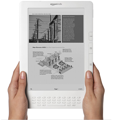 Amazon.comの新電子書籍リーダー「Kindle DX」，画面大型化とPDF文書