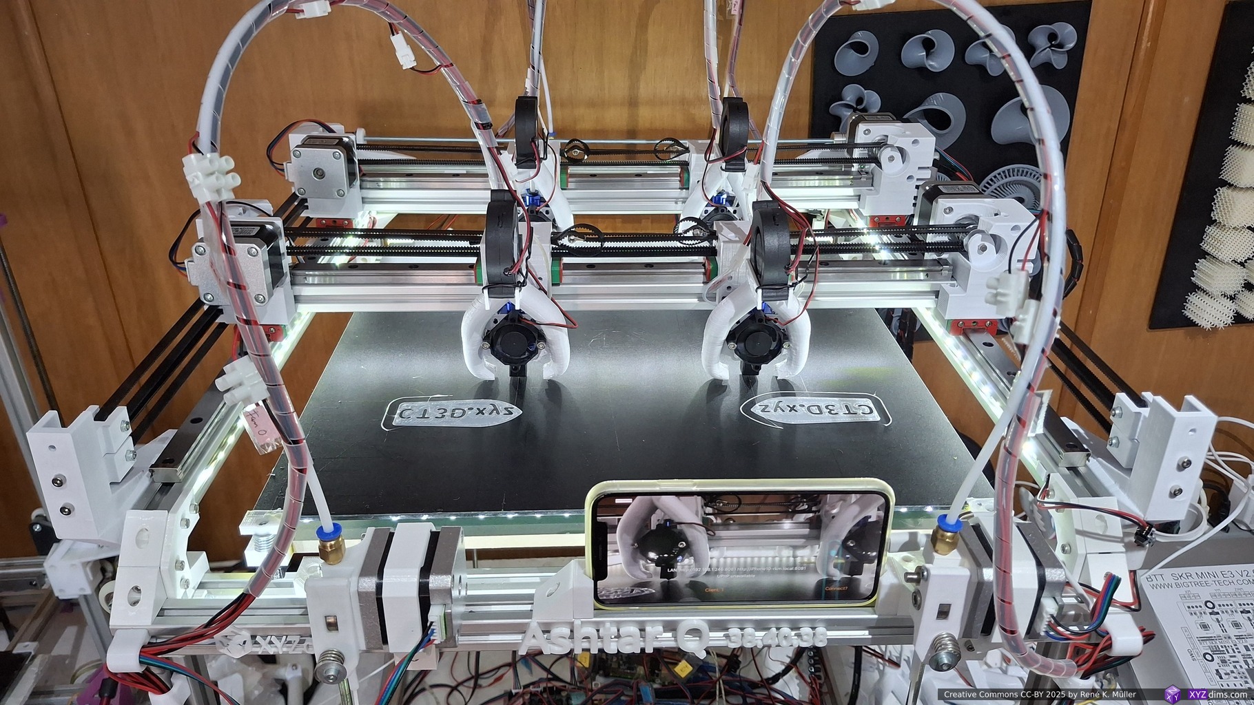 3D Printer: Multi Gantry Printer | XYZ dims *