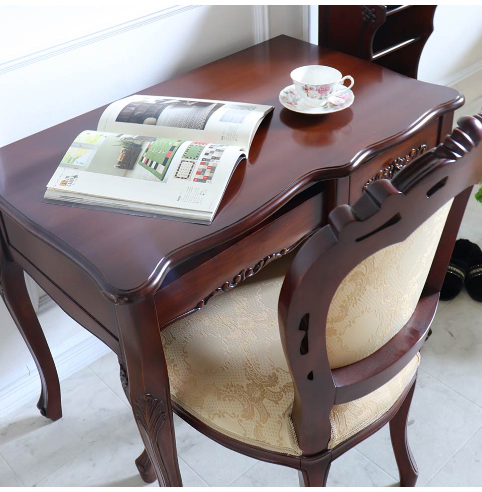 デスク 幅90cm｜ヨーロピアンクラシックアンティーク｜おしゃれ