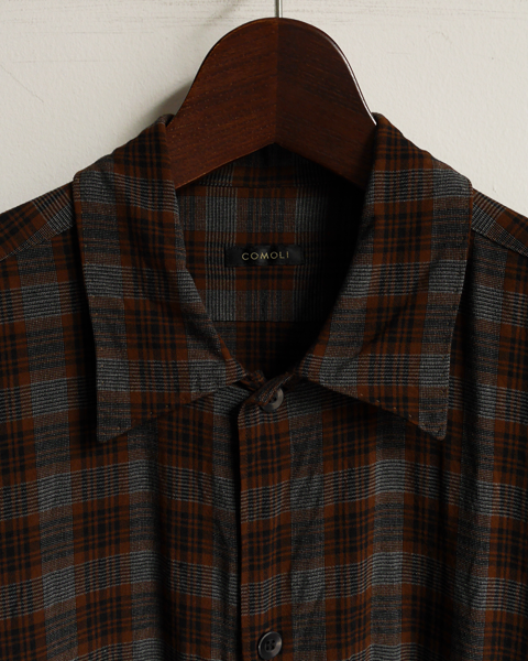 COMOLI レーヨン オープンカラーシャツ | 大阪心斎橋のメンズ洋服の