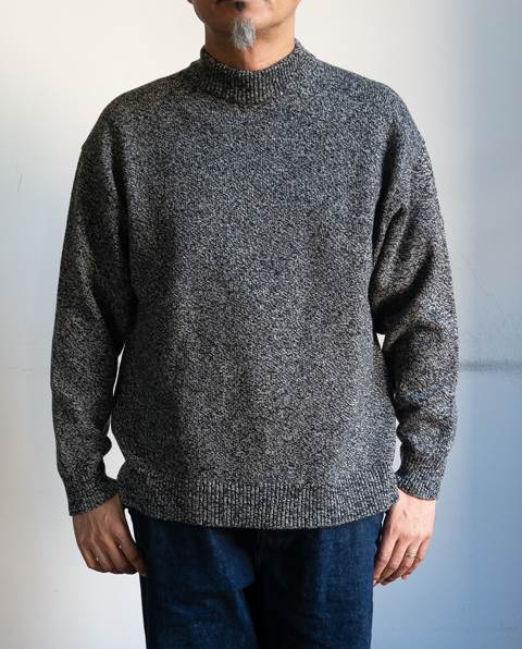 ATON Wool Mouline Mockneck Sweater | 大阪心斎橋のメンズ洋服の