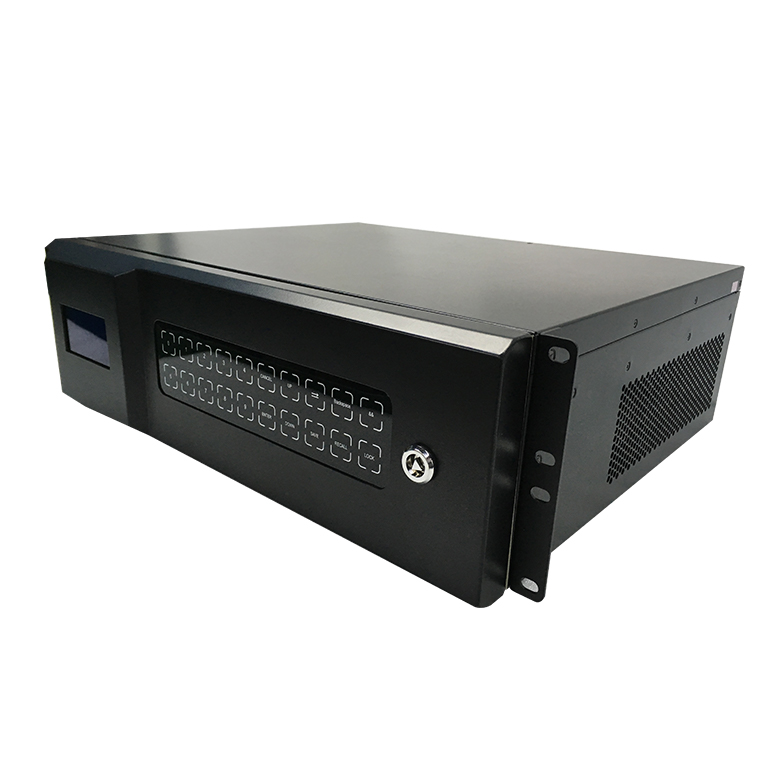 マルチディスプレイ用8入力12出力シームレスマトリクススイッチャー