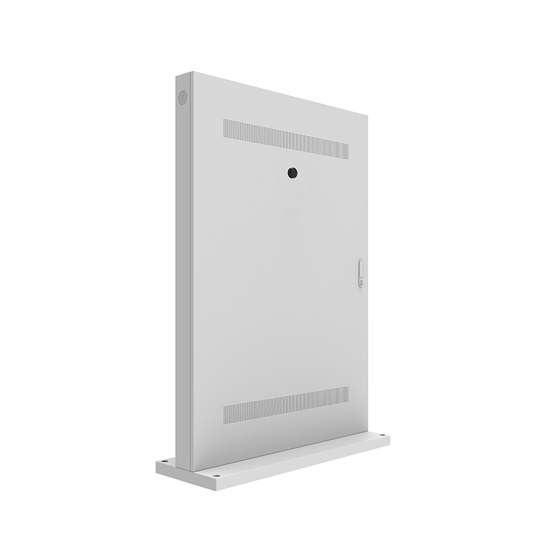 55インチ自立スタンド横型ファン冷却型タッチパネル屋外用デジタル