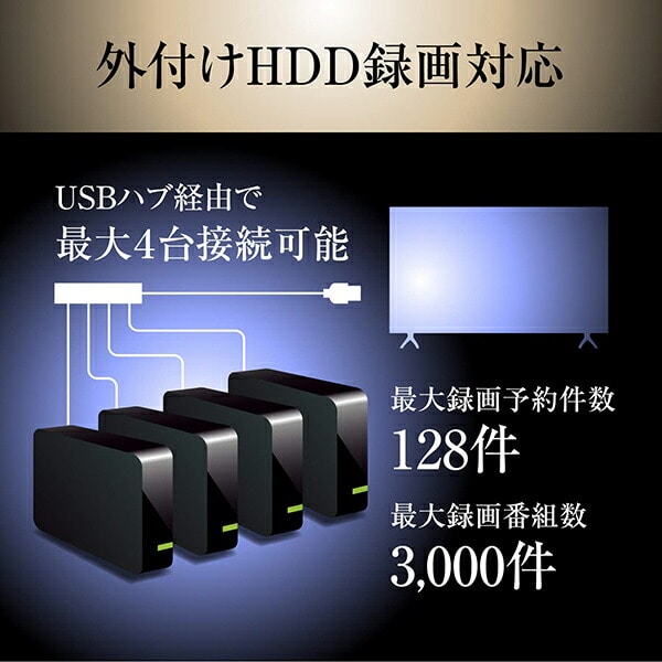 販売終了】テレビ 24型 (地上・BS・110度CS) (外付けHDD録画