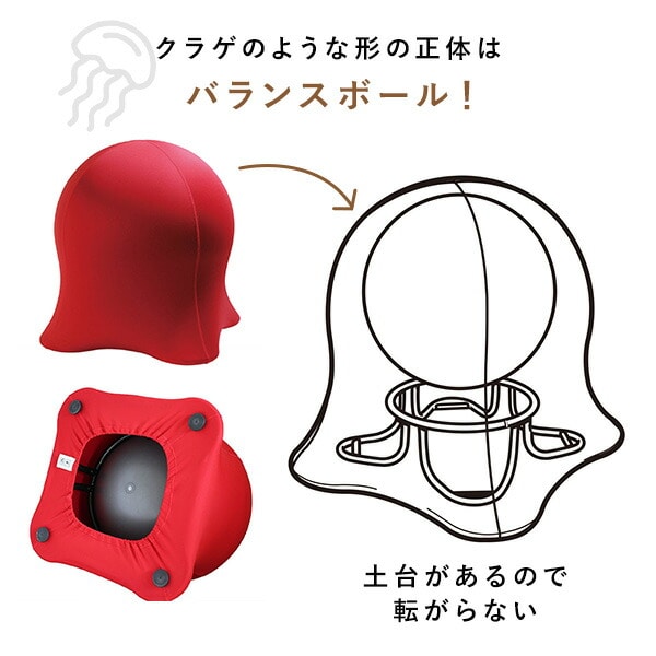 販売終了】ジェリーフィッシュチェア エクササイズDVD付き 洗える