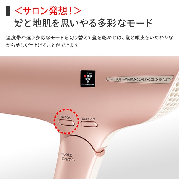 ヘアドライヤー 速乾 大風量 プラズマクラスター IB-NP9-P シャープ
