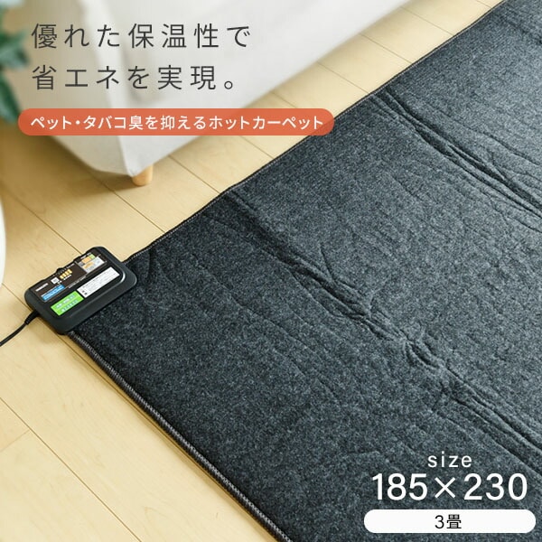 販売終了】ホットカーペット 3畳 空気をキレイにする SUEF-F301 山善