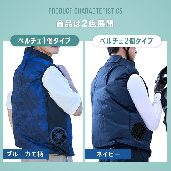 ファン付き作業着 ペルチェ搭載 フルセット KAZEfit カゼフィット 山善