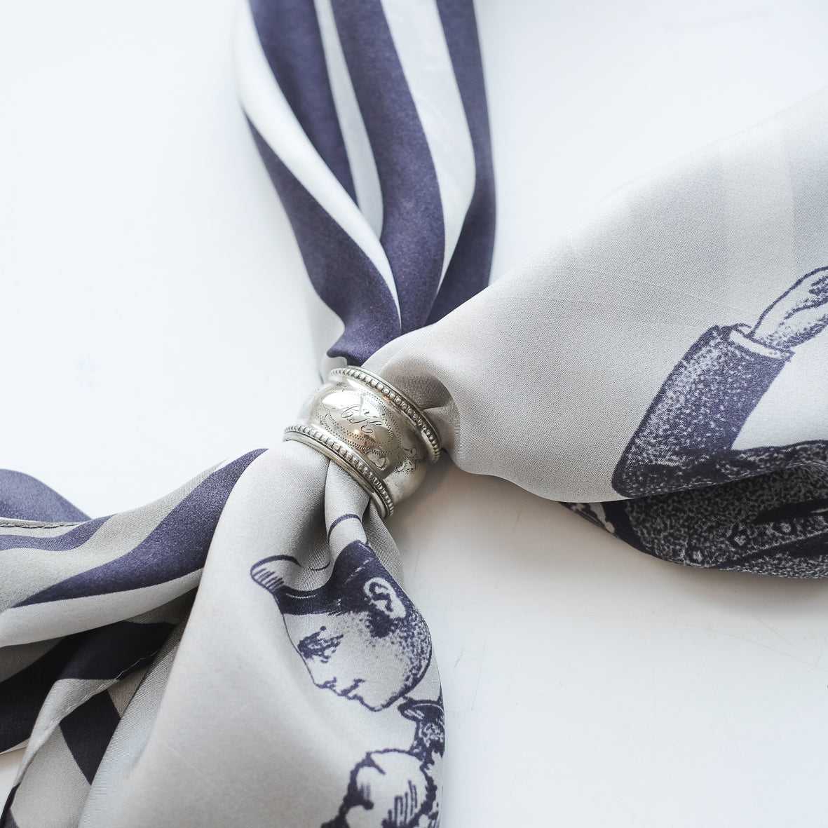 dead stock ヴィンテージスカーフリング Vintage Scarf Ring シルバー