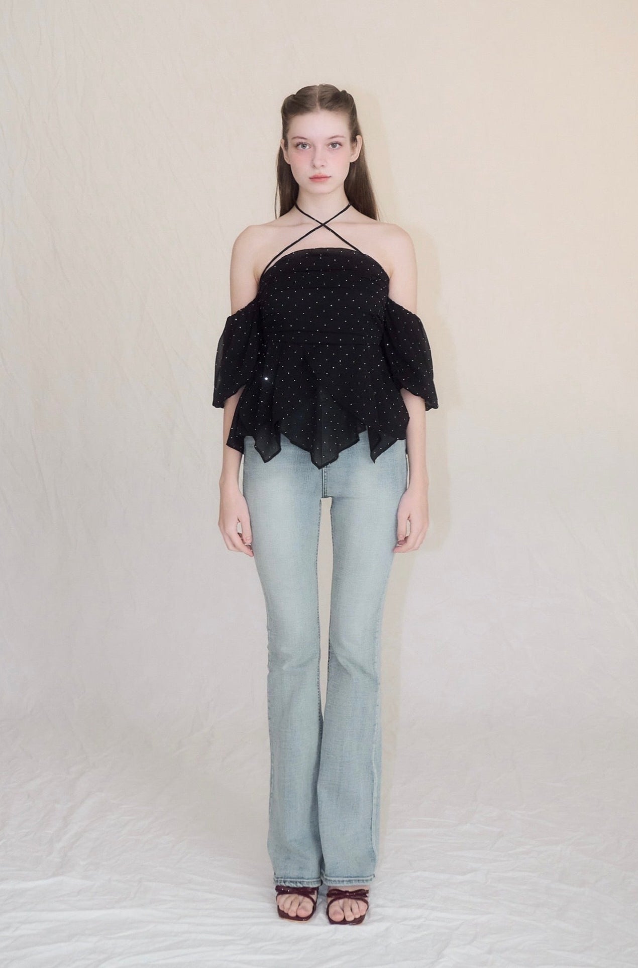 Bijou offshoulder blouse – YILON
