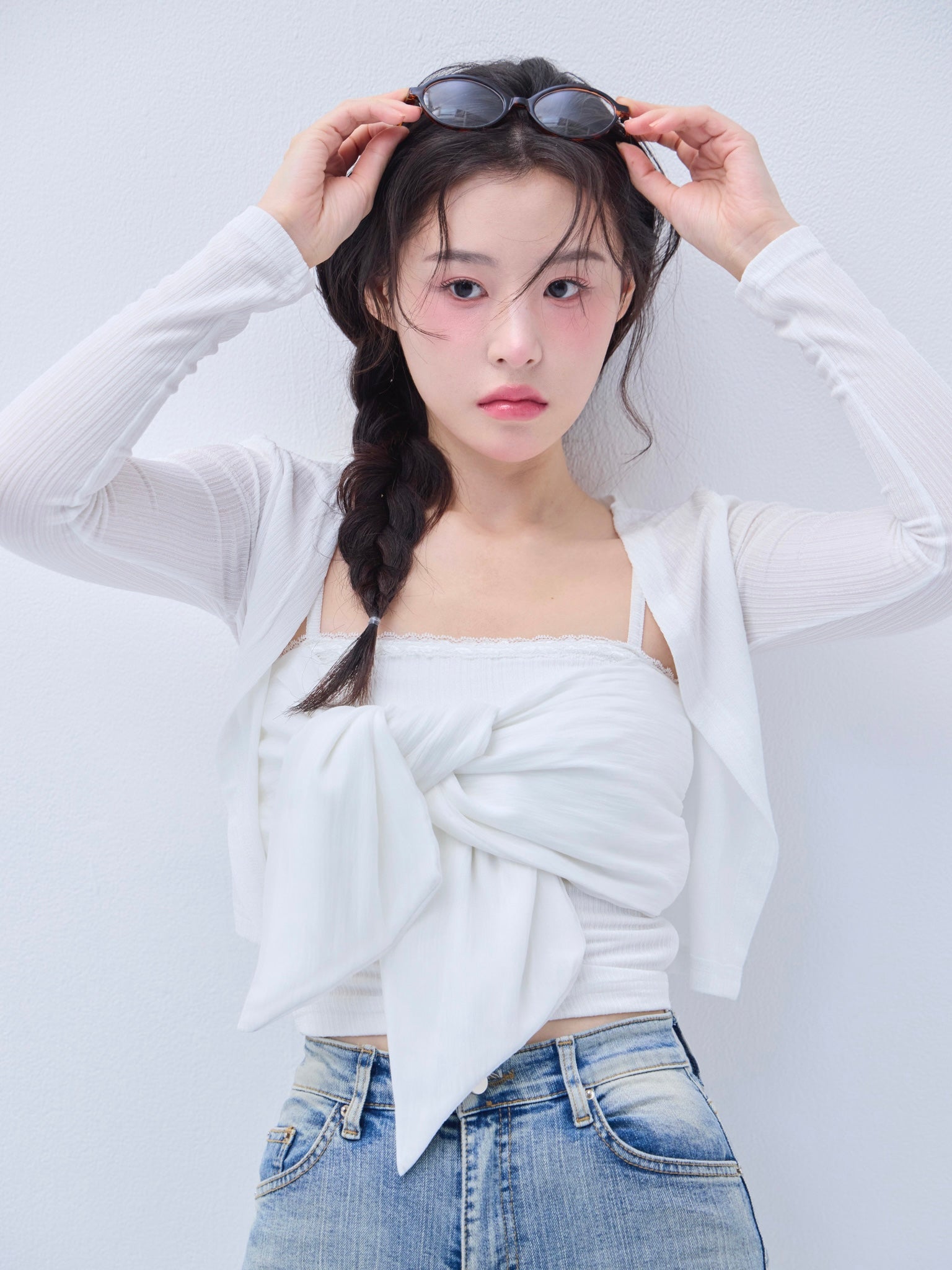 YILON RIBBON CAMI SET TOPS キャミ ミントグリーン YILON イロン