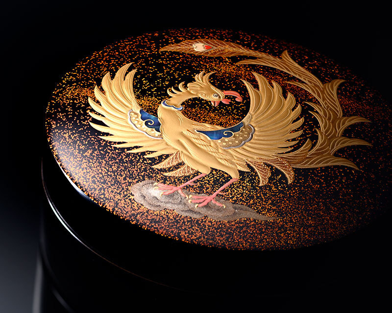 地蒔研出高蒔絵香盒「鳳凰」 | 京仏具四人会