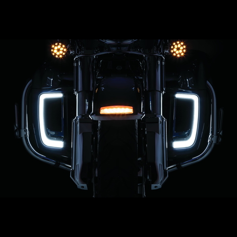 クリアキン□Kuryakyn トレーサー LED フェアリングロワーグリル