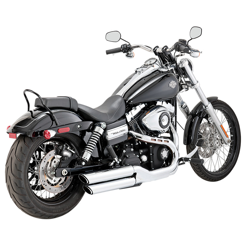 バンス＆ハインズ□ツインスラッシュ スリップオン マフラー クローム