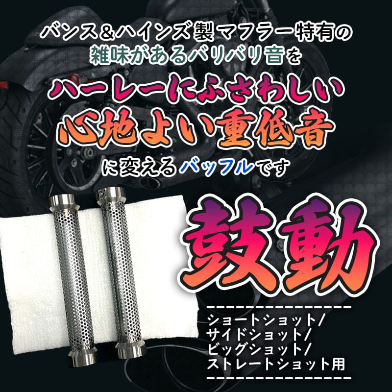 低音バッフル 「鼓動」 バンス＆ハインズ製ショートショット/サイド