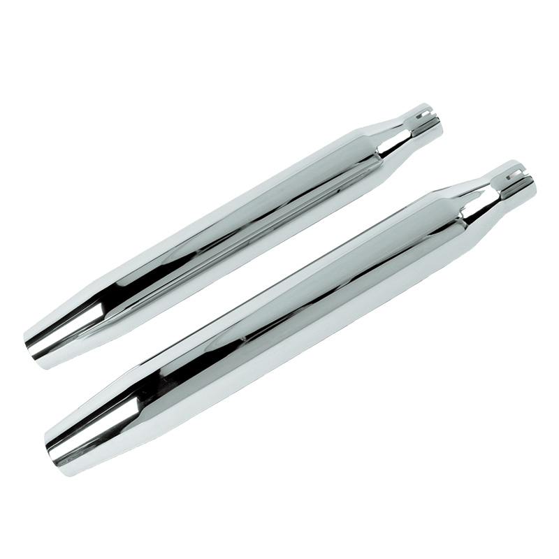 クロームワークス□3インチ スリップオンマフラー テーパード クローム