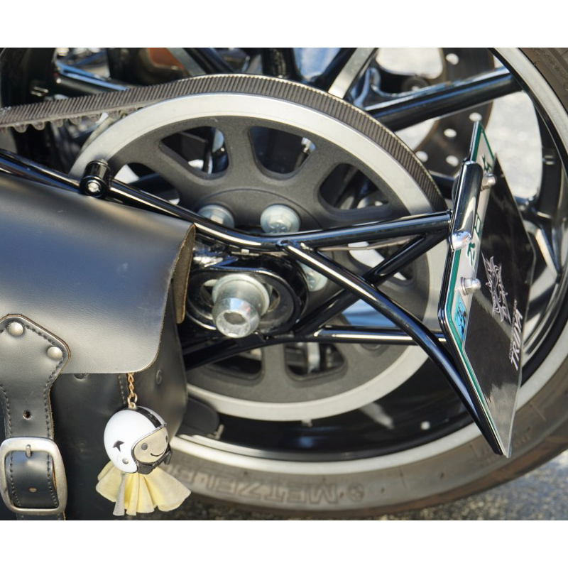 TRIJYA□トライジャ SRBナンバーサイドマウントステー ブラック 【FXSB