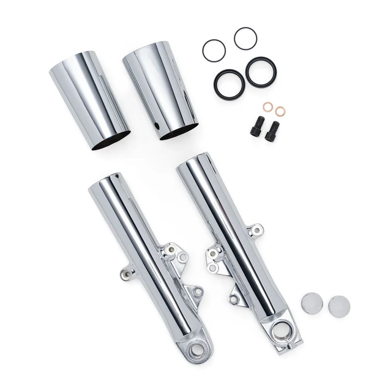 ハーレー純正 フルクローム フロントエンド 正立式フォーク Harley