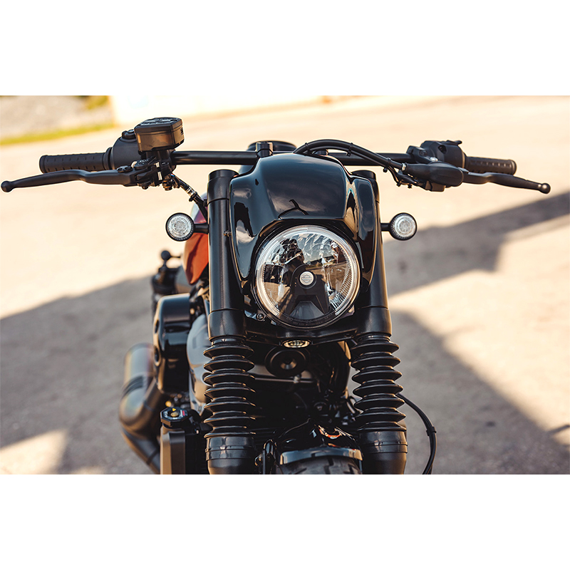 カルトワーク□フロントフォークカバーキット ロング ブラック (ロゴ