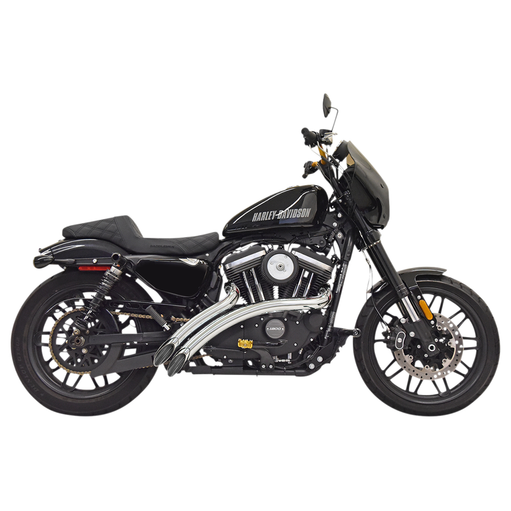 バッサニ□ ラジアルスイーパー フルエキゾーストマフラー クローム