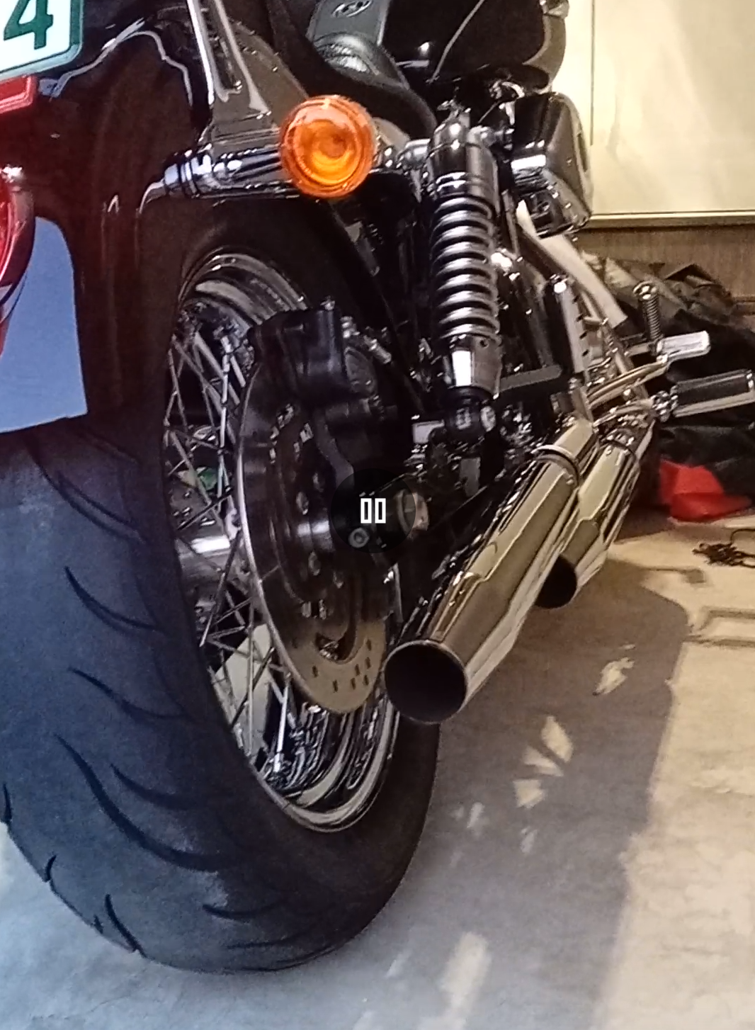 クロームワークス□3インチ スリップオンマフラー テーパード クローム