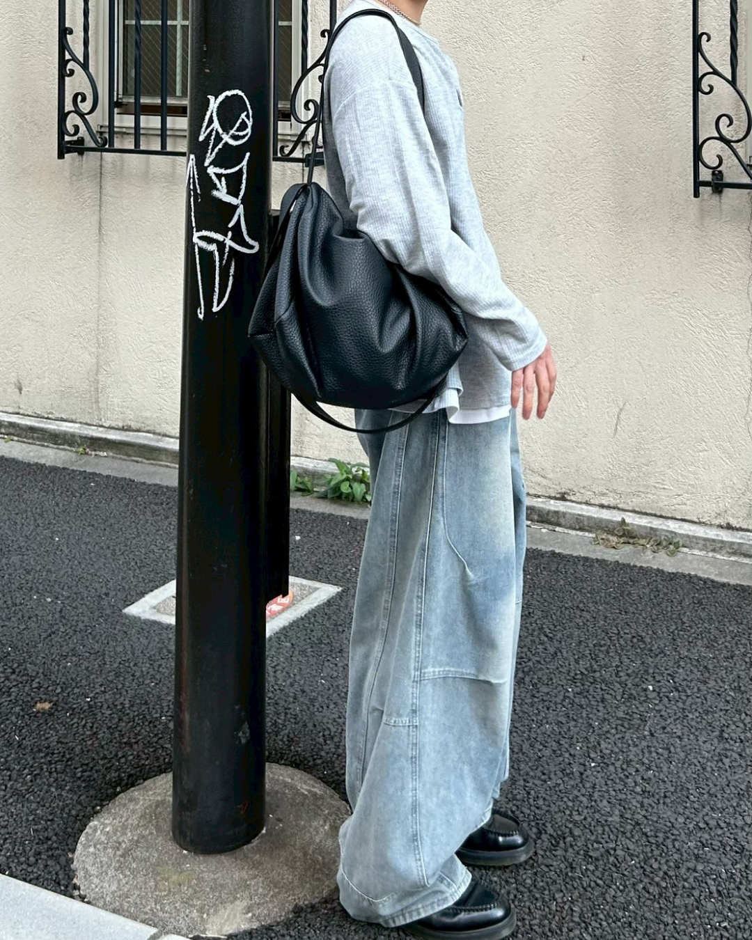 ビッグレザーショルダーバッグ AS0079 – YOLO（ヨロ）｜ファッション通販