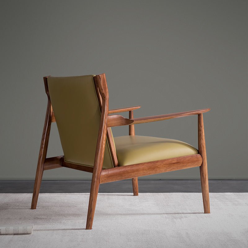 Leather Wood Lounge Chair / レザーウッドラウンジチェア